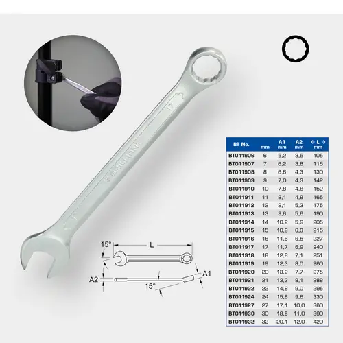 Brilliant Tools BT011914 BT011914 Ring-Maulschlüssel 14 mm Brilliant Tools BT011914 BT011914 Ring-Maulschlüssel 14 mm