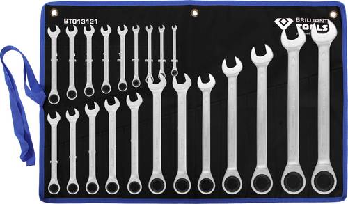 Brilliant Tools BT013121 BT013121 Ring-Ratschenschlüssel-Satz Schlüsselweite (Metrisch) 8 - 53 mm