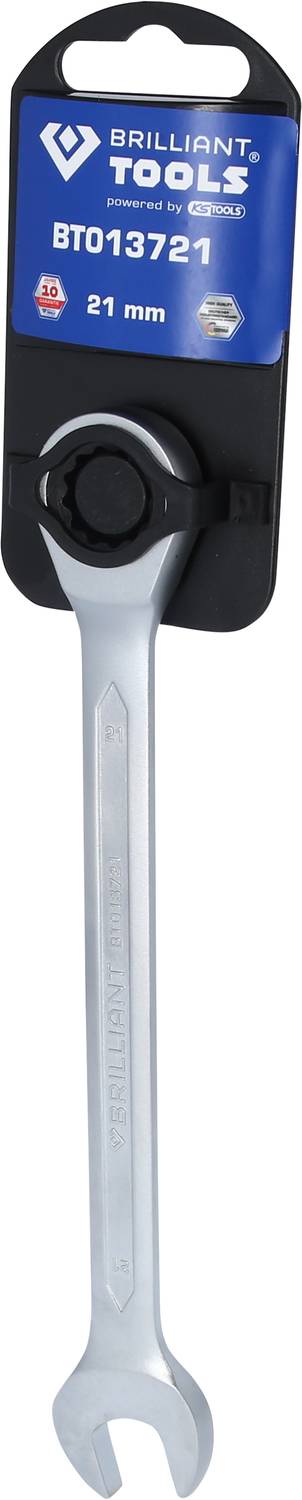 Brilliant Tools BT013721 BT013721 Ring-Ratschenschlüssel Schlüsselweite (Metrisch) 21 mm