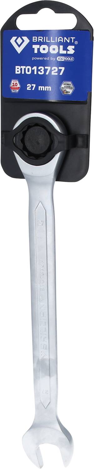 Brilliant Tools BT013727 BT013727 Ring-Ratschenschlüssel Schlüsselweite (Metrisch) 27 mm