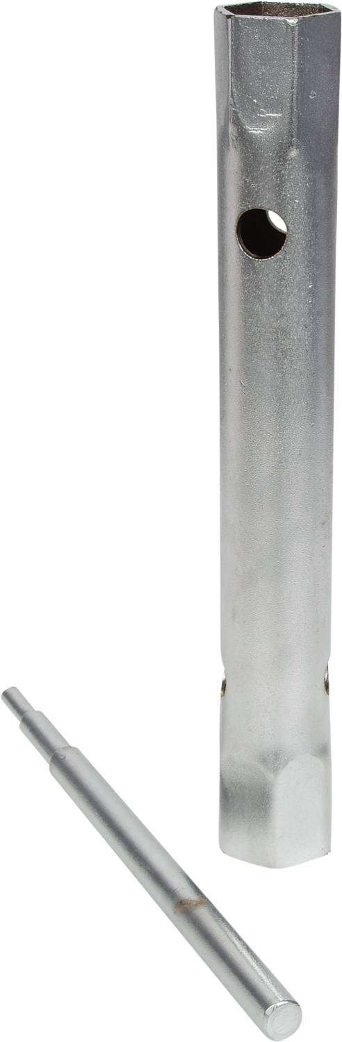 Metall-Pfeifenreiniger bestehend aus zwei silbernen Werkzeugen unterschiedlicher Größe, vor weißem Hintergrund.