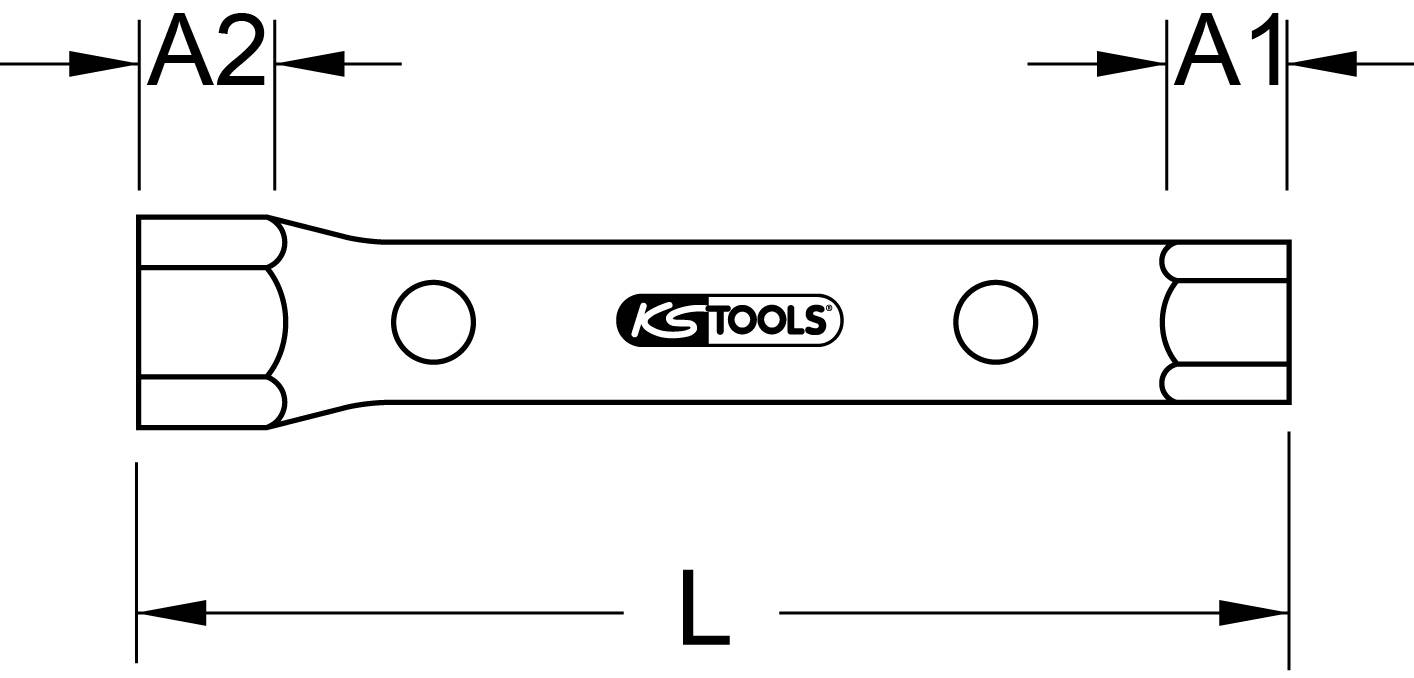 KS Tools 518.0883 Rohrsteckschlüssel 24 - 26mm