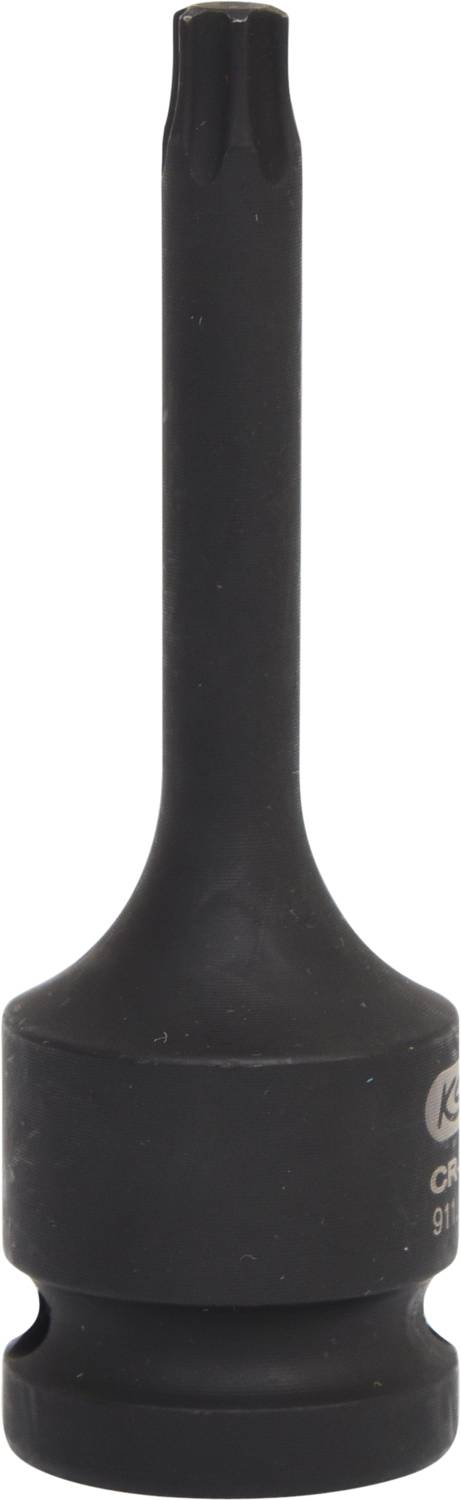 Bitschlüssel mit langem Schaft und torxförmigem Kopf zur Verwendung mit Schraubenschlüsseln oder ähnlichen Werkzeugen.