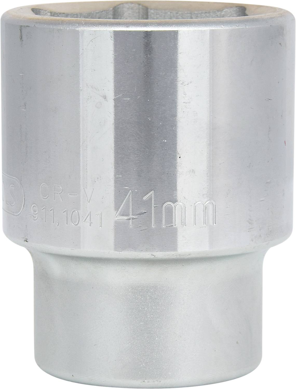 Steckschlüssel, Größe 41 mm, aus glänzendem Metall.