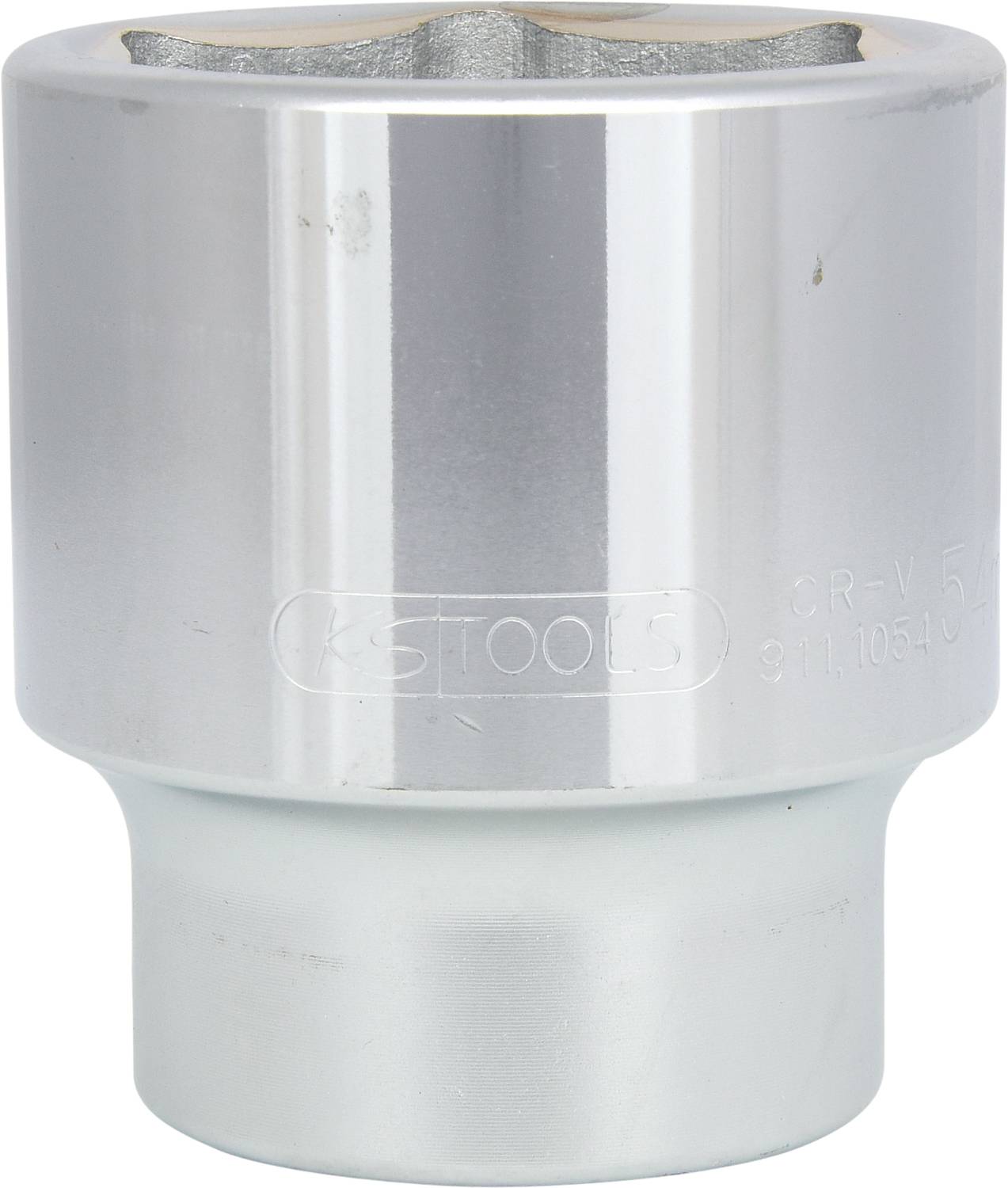 Metallschraubenschlüsselaufsatz zylindrischer Form mit glänzender Oberfläche, geeignet für spezielle Schrauben in Mechanikanwendungen.