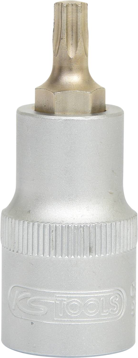 'KS Tools' Steckschlüssel mit sternförmigem Bitaufsatz, geeignet für spezielle Schrauben in Mechanik und Wartung.