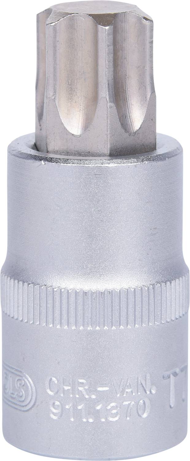 Metallwerkzeug mit sechskantigem Griff, Seitenansicht. Gravur zeigt Text 'CHROM-VAN 911.370'. Verwendet für Schraubarbeiten.