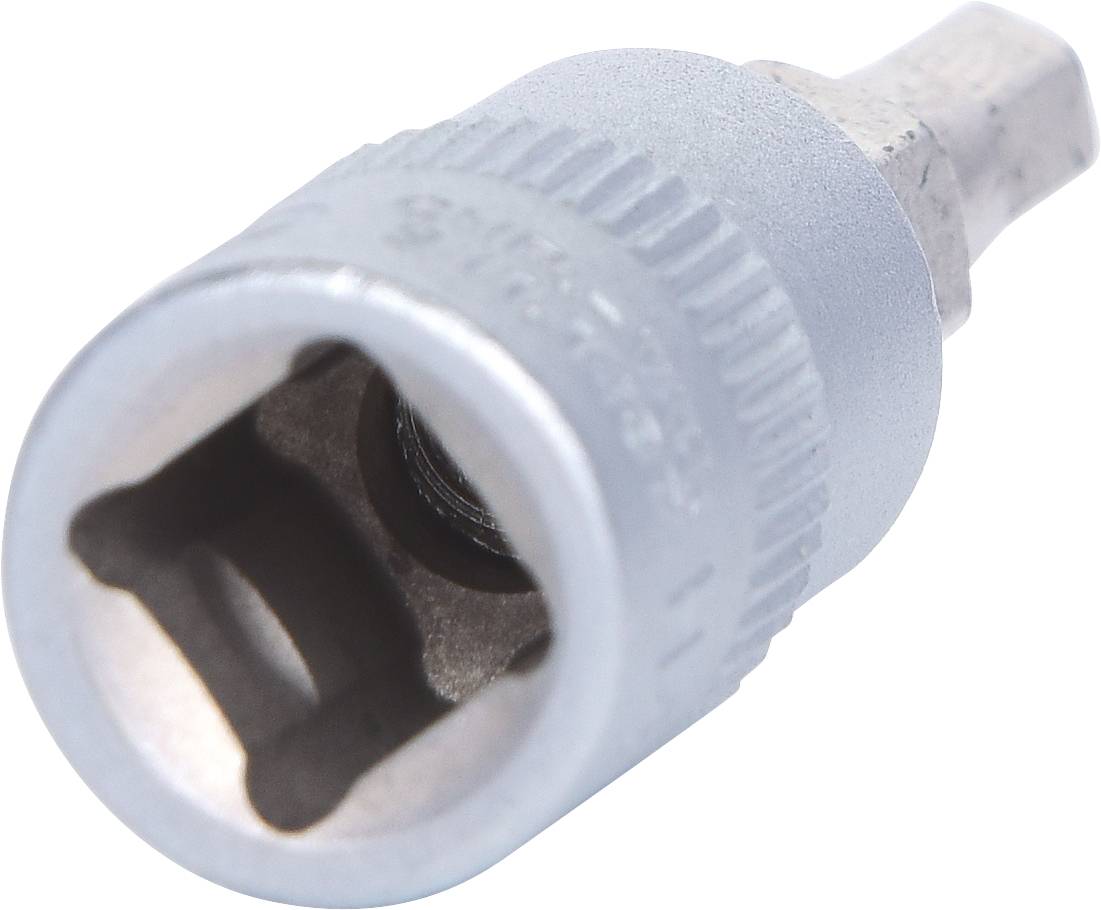 Sechskant-Bit mit langer Stecknuss aus Metall, meist für Schraubarbeiten bei der Installation oder Reparatur verwendet.