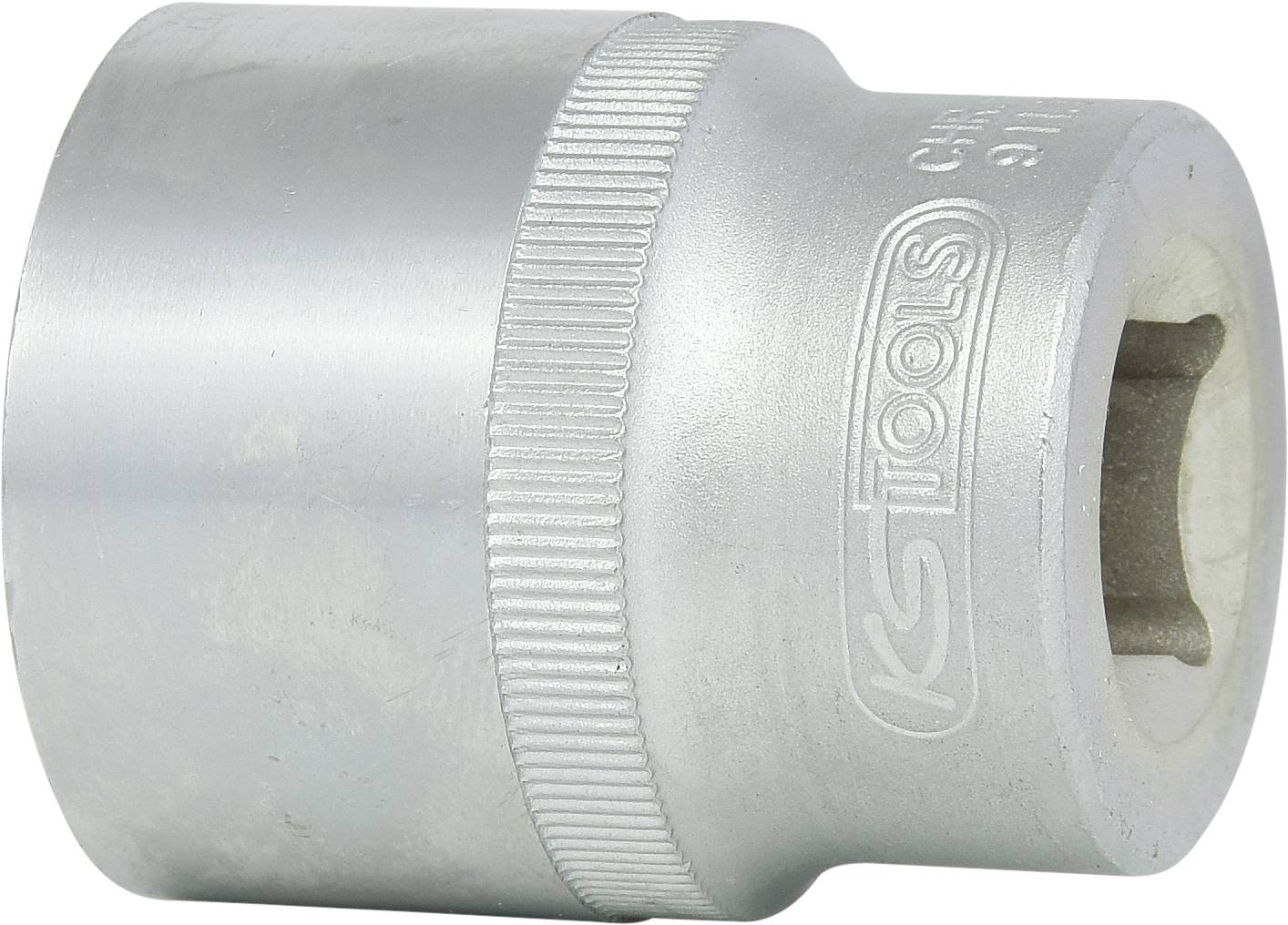 Metallsteckschlüssel, zylindrische Form, mit Rändelung und Gravur 'KS Tools' auf der Seite, für mechanische Arbeiten geeignet.