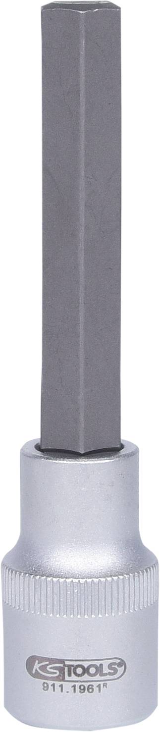 Werkzeug: Sechskant-Bit-Steckschlüssel mit silberfarbenem Griff, Marke KS Tools, eignet sich für Schraubarbeiten.