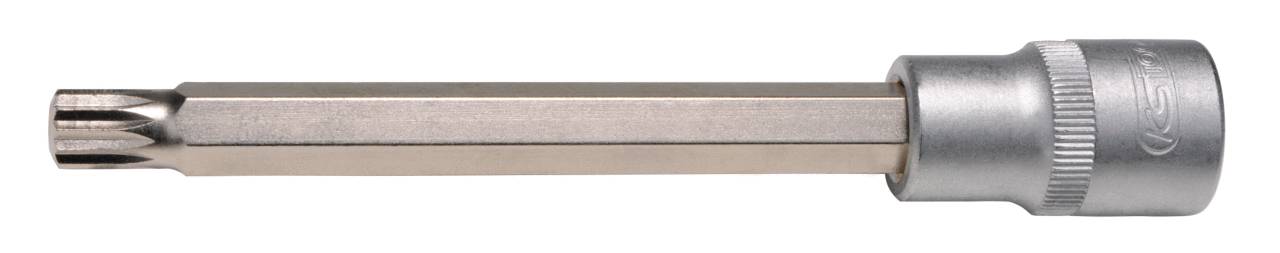 Sechskant-Steckschlüssel mit Torx-Kopf, aus Metall, für handwerkliche Anwendungen.