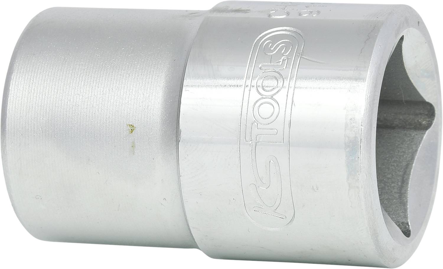 Steckschlüssel, silberfarben, zylindrische Form, mit 