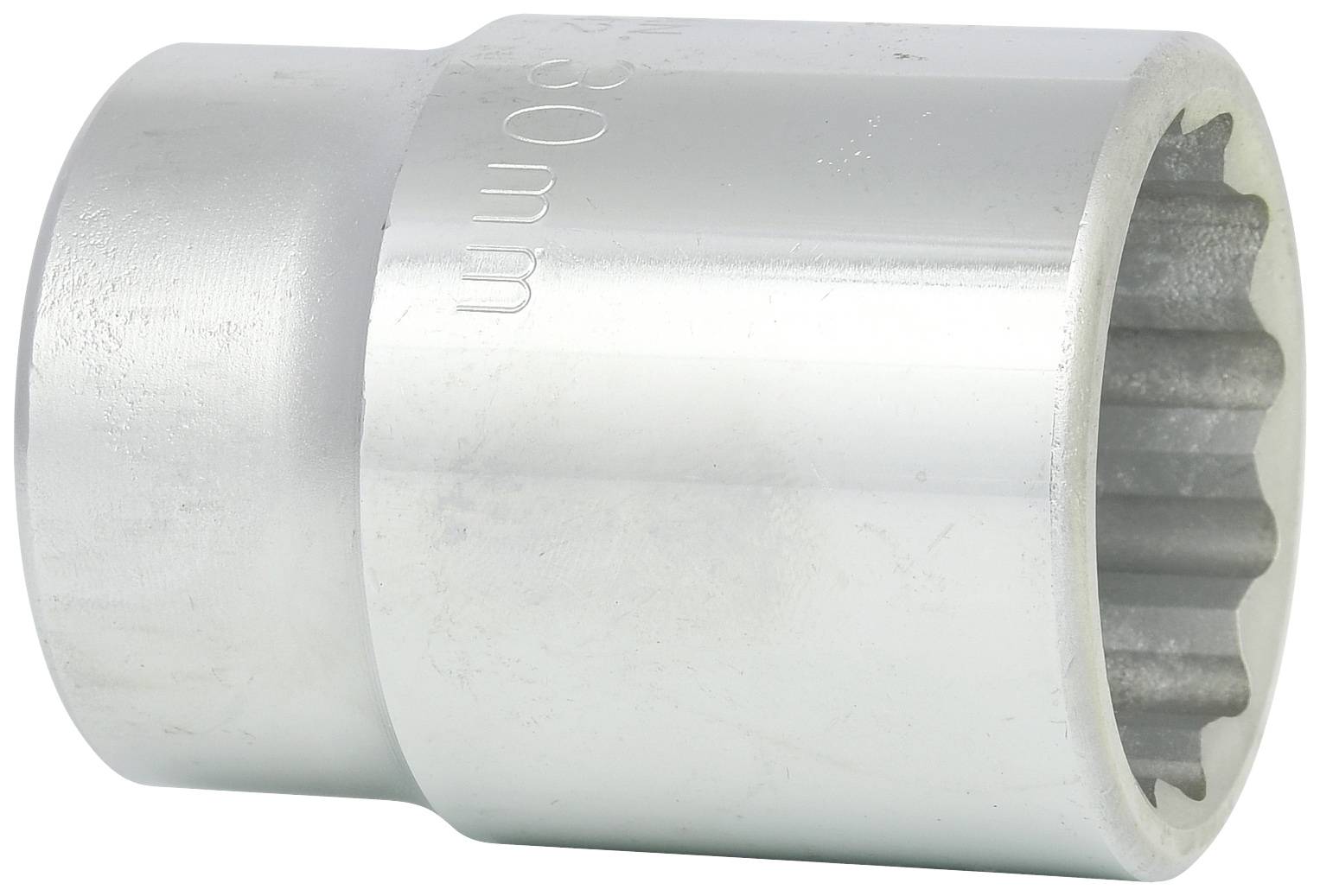 Metallschlüssel, 30 mm, aus robustem Stahl, silberfarben, wird verwendet für das Lösen und Befestigen von Schrauben und Muttern.