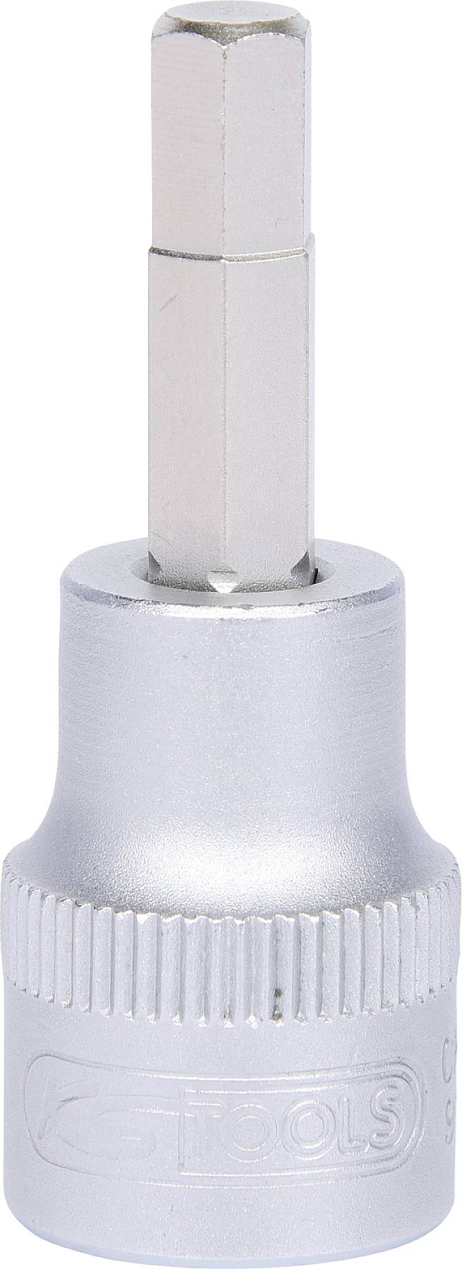 Ablängen Sechskant-Bit für Stecknuss, chromfarbene Ausführung. Hauptsächlich zur Befestigung oder Entfernung von Sechskant-Schrauben.