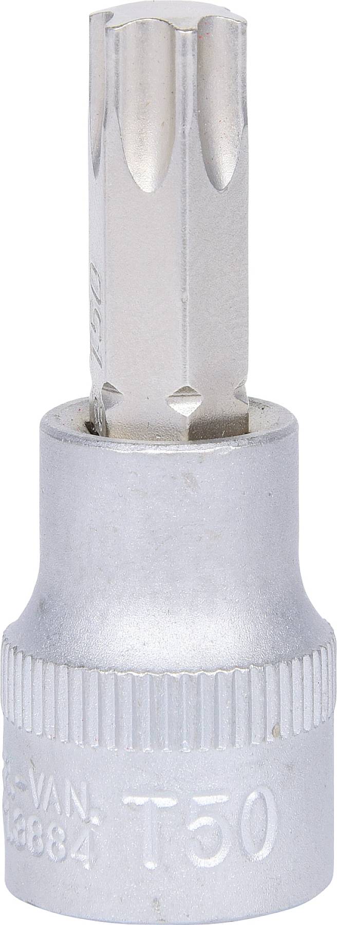 Metallischer Torx-Bit-Aufsatz mit der Größe 'T50'.