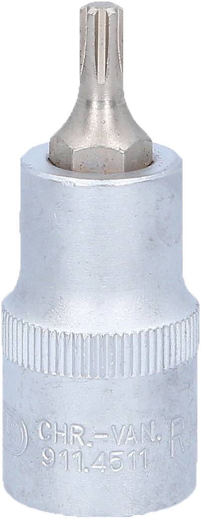 'Bitsatz, CHR-VAN, 911.4511.' Ein silberner Bit für Schrauben mit Innenstern-Profil, geeignet für präzise Schraubarbeiten.