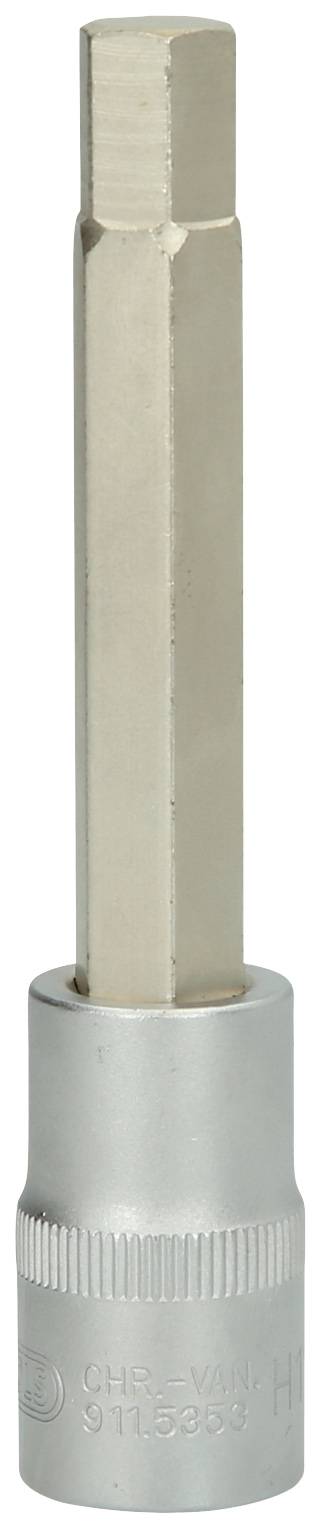 Ein sechskantiger Steckschlüsselaufsatz aus Metall, geeignet für Schrauben mit Innensechskant. Hauptsächlich in Werkzeugkästen verwendet.