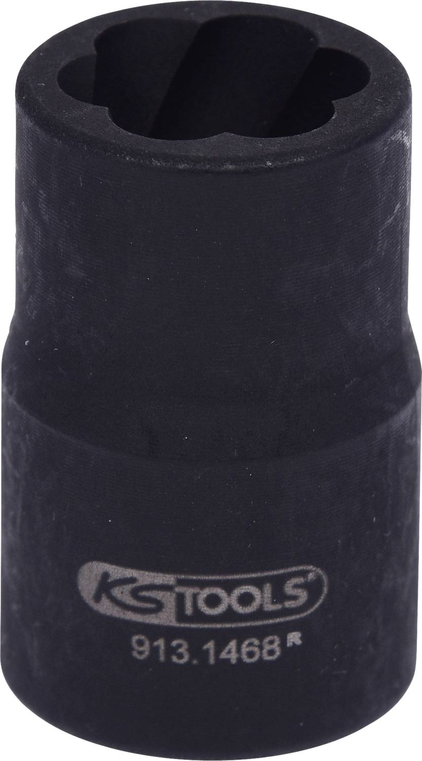 Steckschlüsseleinsatz in schwarz mit Aufschrift 'KS TOOLS 913.1468'. Werkzeug zum Anziehen und Lösen von Schrauben und Muttern.