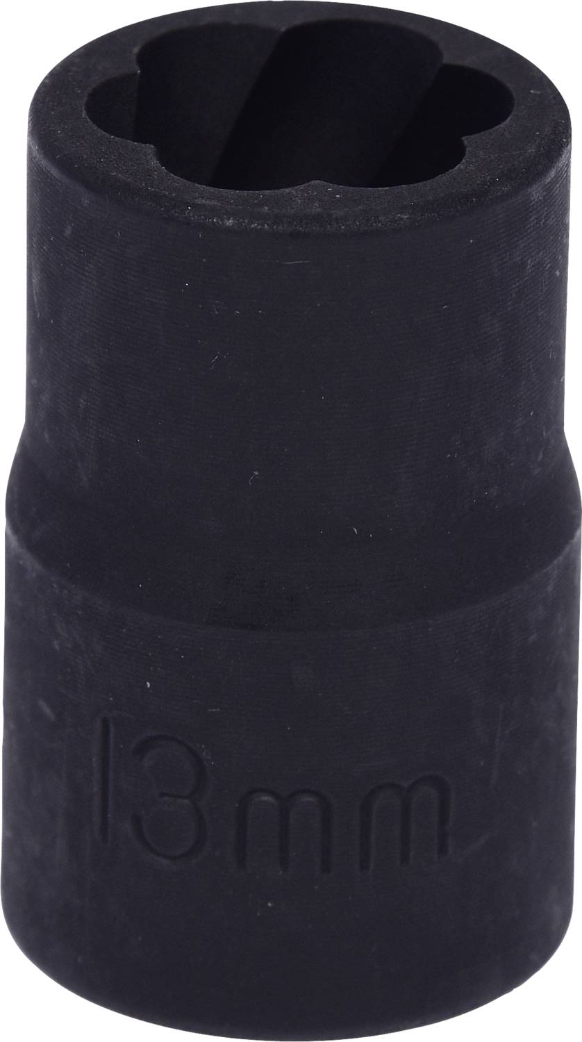 Schwarze Stecknuss mit 13mm Prägung. Hauptsächlich verwendet für mechanische Arbeiten oder Reparaturen, passend für 13mm Schrauben.