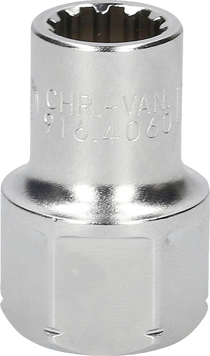 Metall-Steckschlüssel mit Chrom-Vanadium-Aufschrift, zylindrische Form, geeignet für Handwerkzeuge.