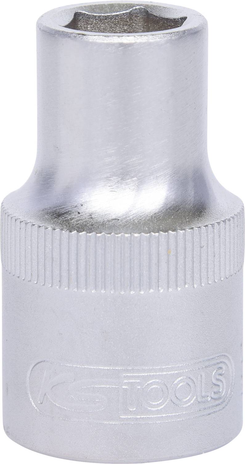 Sechskant-Steckschlüssel, Chrom-Vanadium-Stahl, matt verchromt.