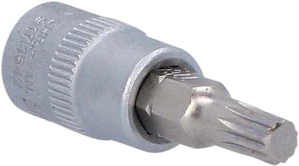 Bithalter mit Torx-Bit, ideal zum Schrauben in enge Bereiche, aus Metall hergestellt. Geeignet für Hand- oder Elektrowerkzeuge.