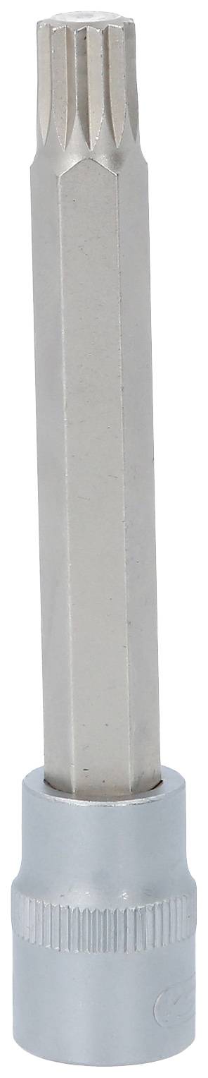 Ein silberner Schraubendreherbit mit einem sternförmigen Kopf und einer länglichen Form, geeignet für spezielle Schrauben.