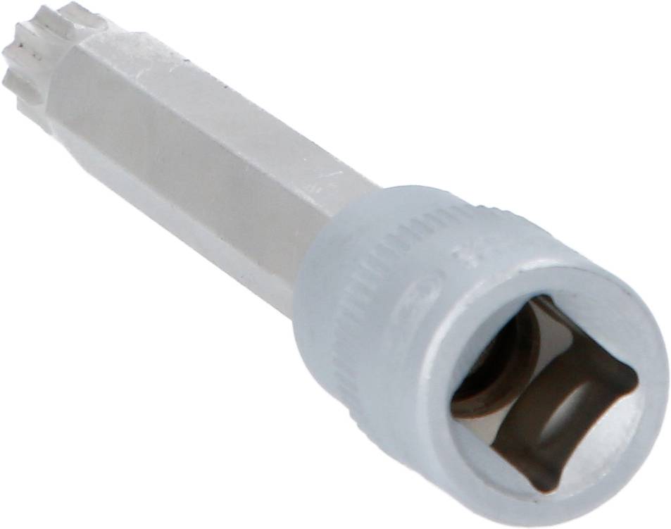 Langsteckschlüssel mit sechskantiger Öffnung, verwendet für die Montage und Demontage von Schrauben oder Muttern in schwer zugänglichen Bereichen.