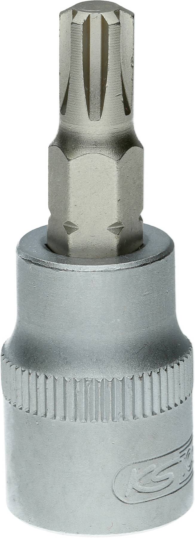 Ein Torx-Schraubendreher-Aufsatz aus Metall, geeignet für den Einsatz mit Schraubenschlüsseln, um Torx-Schrauben zu drehen.