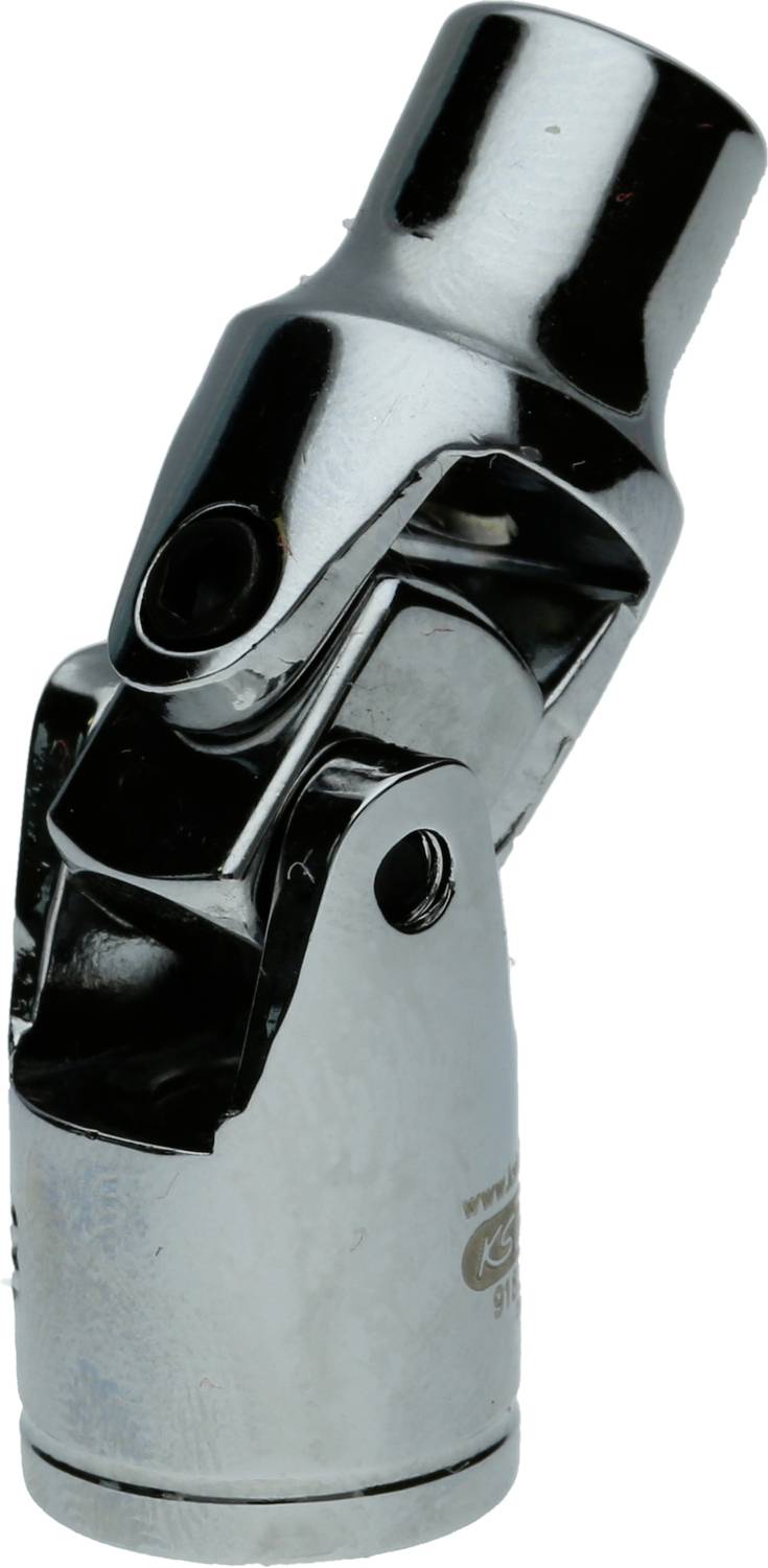 Chromfarbige Kardangelenk-Buchse, die zur einfachen Verbindung von Werkzeugen dient.