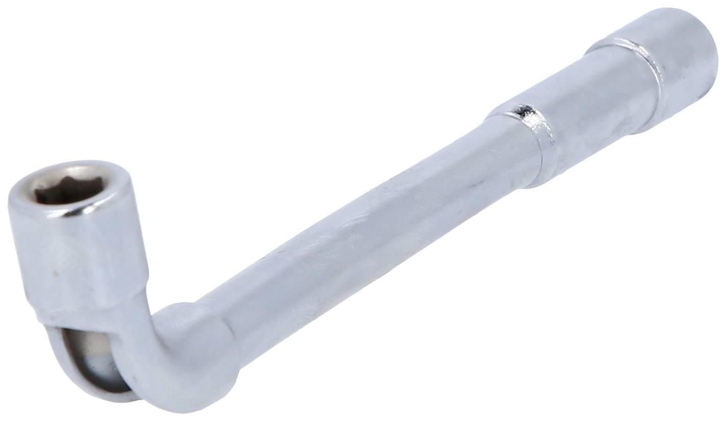 Silberner Knarrenringschlüssel, L-Form, für mechanische Arbeiten.