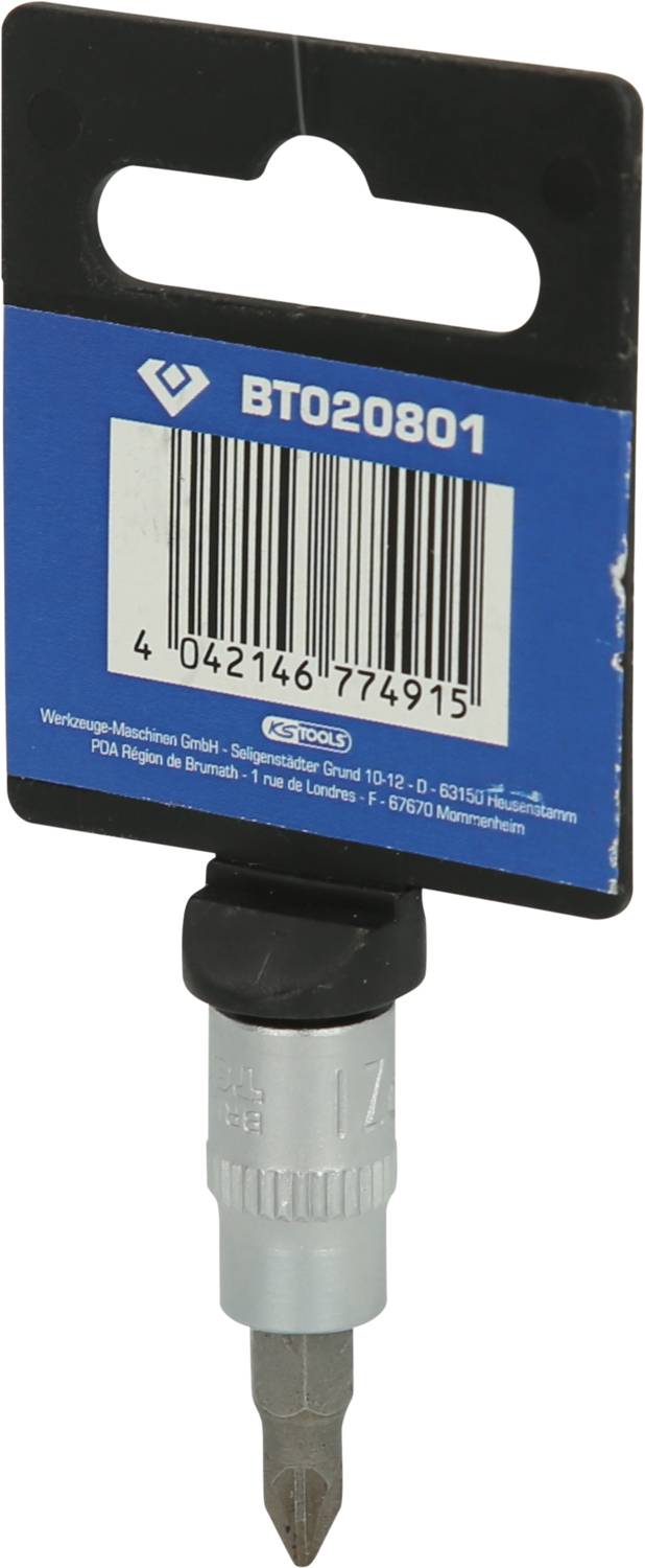 Schraubendreher-Bit von BT020801 mit Sechskantaufnahme.