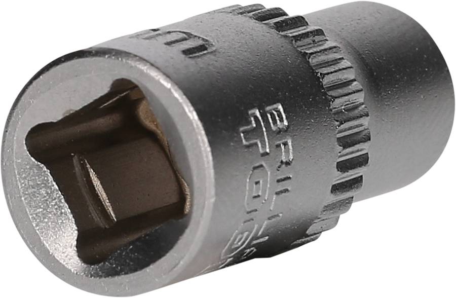 'Viertelzoll-Steckschlüsselaufsatz' aus Metall mit geriffeltem Rand, geeignet für Waffenreinigung und allgemeine Werkzeugeinsatz.