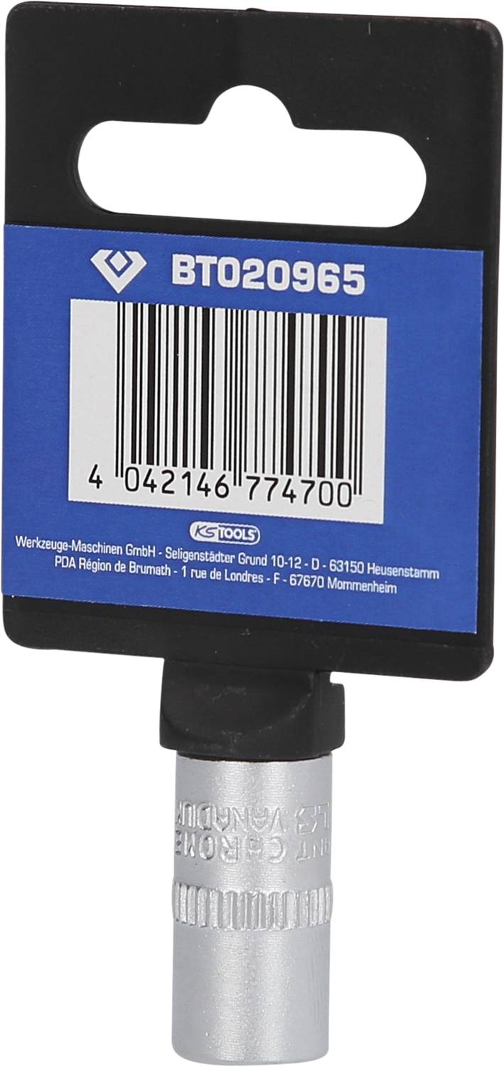 'BT020965' Werkzeugaufsatz in Verpackung. Enthält Barcode und Artikelnummer.