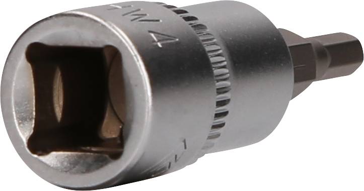 Sechskant-Bit für Schraubendreher, metallisch, Größe markiert mit '7/4'.