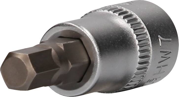 Bitaufsatz in Sechskantform, verchromt, für Schraubendreher oder Bohrmaschine. Ideal zum Anziehen oder Lösen von Schrauben.
