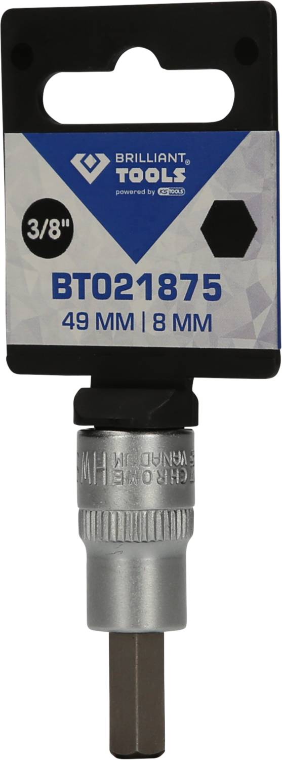 Sechskant-Bit-Aufsatz der Marke Brilliant Tools, Größe 3/8