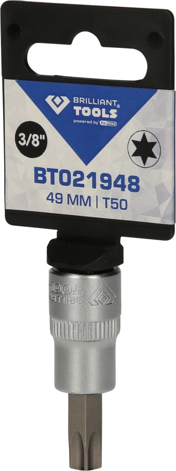 Bitschlüssel 'BT021948' mit T50-Größe und 49 mm Länge, geeignet für 3/8