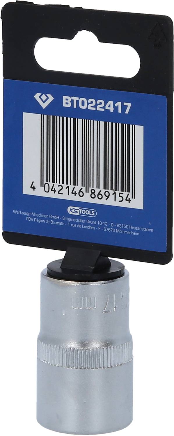 Steckschlüsselaufsatz mit Produktetikett und Barcode, BT022417.