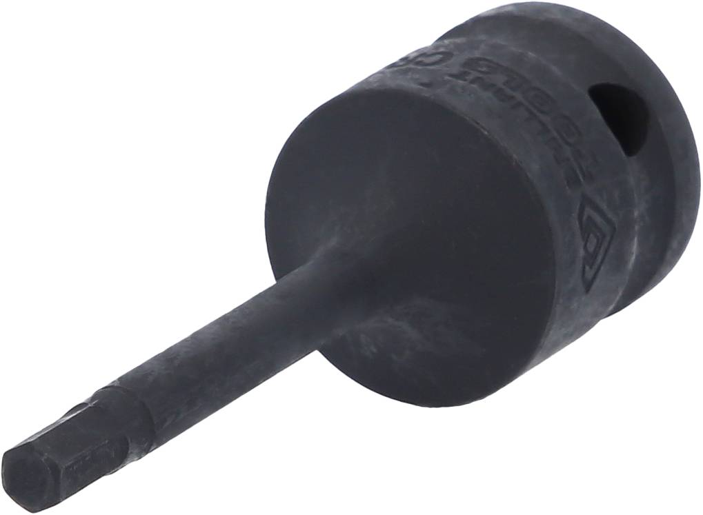 Eine schwarz-robuste Stecknuss mit integriertem Sechskantschaft, geeignet für Schraubarbeiten mit hohem Drehmoment.