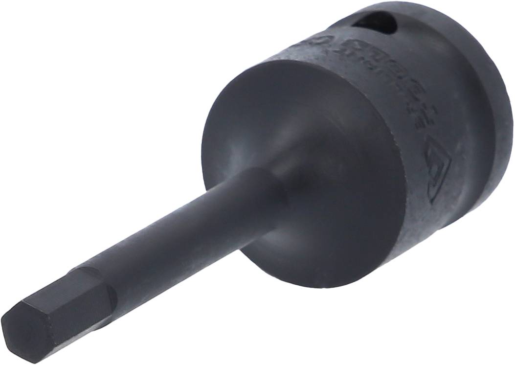 Bohrer mit sechseckigem Schaft und zylindrischem Bit, geeignet für Bohrmaschinen, vor weißem Hintergrund.