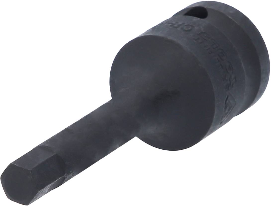 Steckschlüsseleinsatz mit Hexagon-Antrieb und schwarzer Oberfläche.