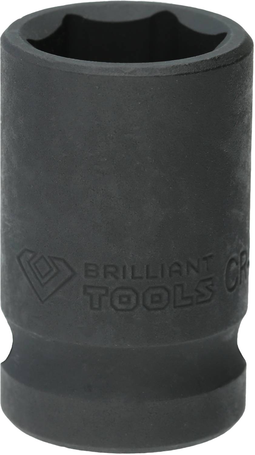 Schwarze Stecknuss mit der Aufschrift 'Brilliant Tools'.