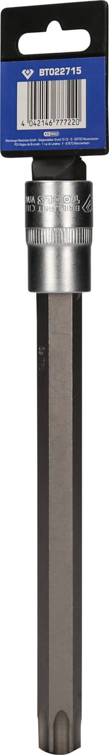 Meißel mit sechseckigem Schaft und Halterungsetikett; geeignet für schwere Bauarbeiten oder Abriss.