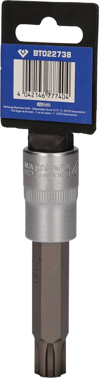 Vielzahn-Bit mit Halterung, Marke Topex, Artikelnummer BT022738, Barcode 5902062032103. Geeignet für mechanische Arbeiten.