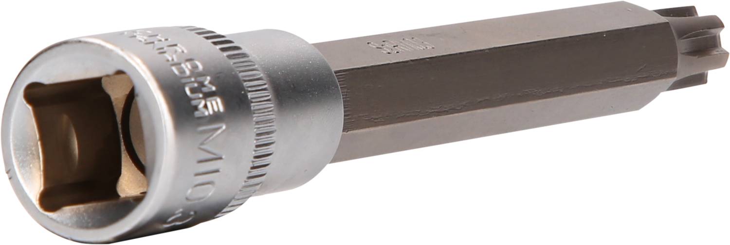 Torx-Bit mit langem Schaft und Stecknuss; verwendet zum Festziehen oder Lösen von Schrauben mit Torx-Antrieb, Größe M10.
