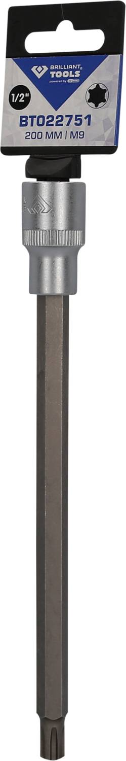 Torx-Bitaufsatz der Marke Torks, Modell BT022751, 200mm Länge, mit T25-Stern-Antrieb, geeignet für präzises Schrauben.