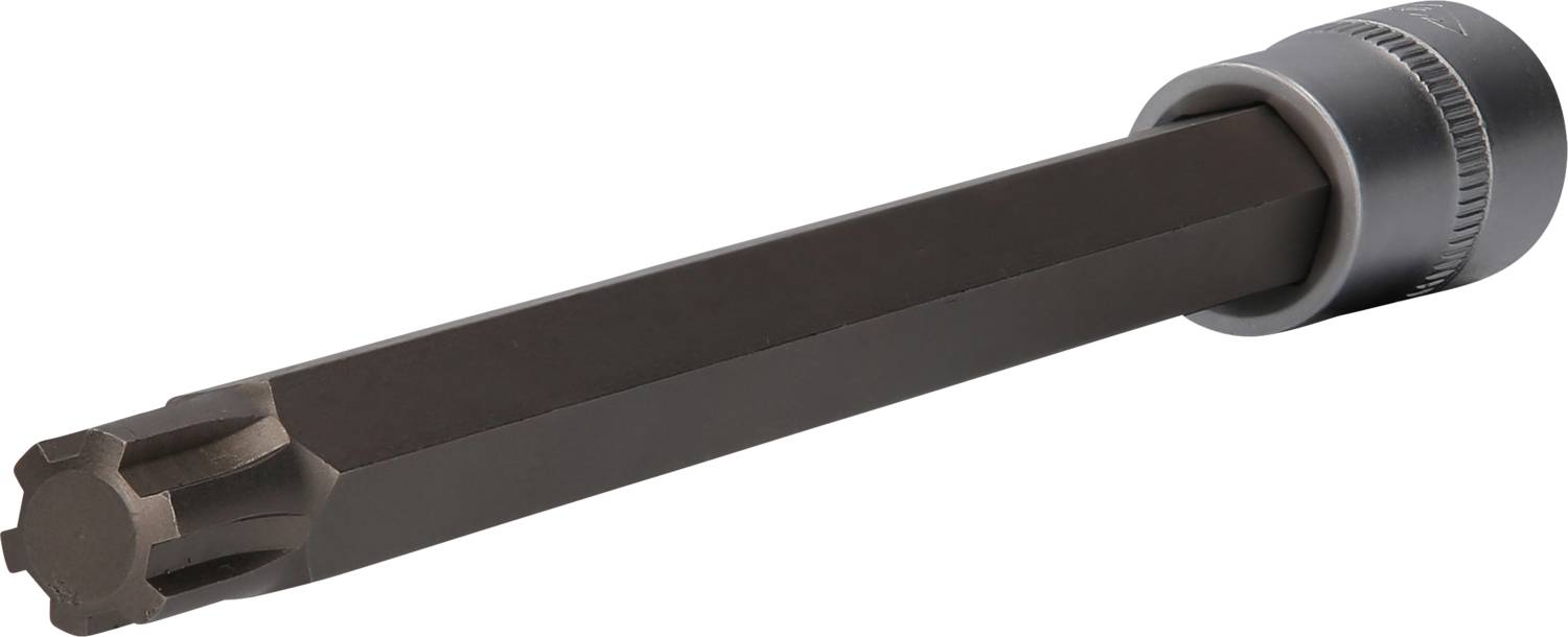 Ein langer, sechskantiger Schraubendreher mit einem speziellen Einsatz an der Spitze, der zur Arbeit an bestimmten mechanischen Systemen verwendet wird.