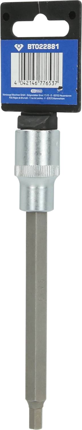 Bit-Schraubendreher mit sechseckiger Klinge und Längenskala, geeignet für vielseitige Schraubanwendungen in Handwerk und Industrie.