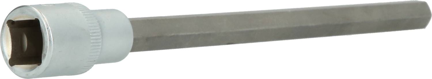 Ein sechskantiger Stab mit einer Metallschlagkappe am Ende, typisches Werkzeug für mechanische Arbeiten.